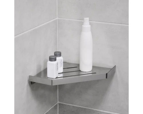 Полка угловая одноэтажная Fixsen Hi-Tech хром (FX-841)