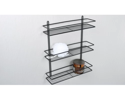 Полка Fixsen прямая трехэтажная черная (FX-730B-3)