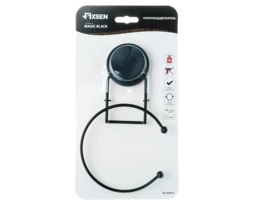 Полотенцедержатель Fixsen кольцо MAGIC BLACK (FX-45011)