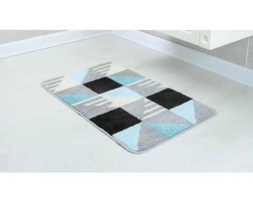 Коврик для ванной Fixsen Visa 1-ый серо-бирюзовый, 50х80см (FX-5005Z)