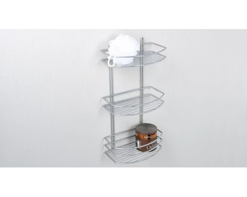 Полка Fixsen овальная трехэтажная цвет серый (FX-720-3)