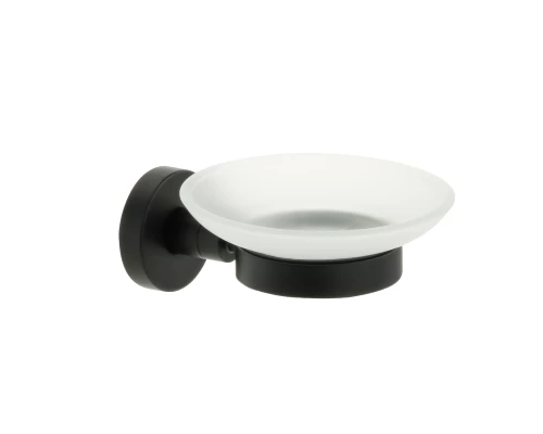 Мыльница стекло черная Fixsen Comfort  Black (FX-86008)