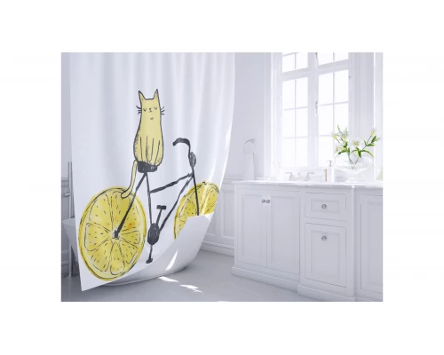 Штора для ванной Fixsen Cat (FX-2515)