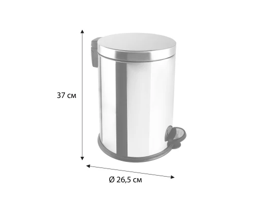 Ведро с крышкой плавного закрывания Fixsen Hotel 12 л (FX-34024O)