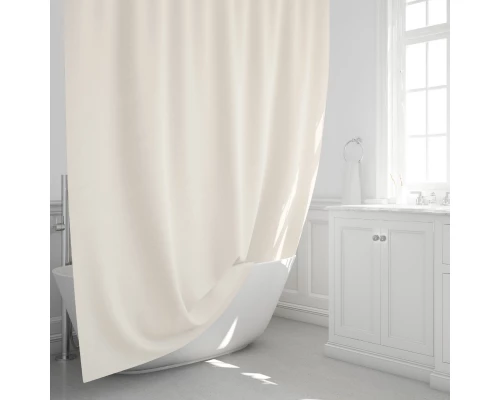 Шторка для ванной бежевая Fixsen Linum (FX-1535A)