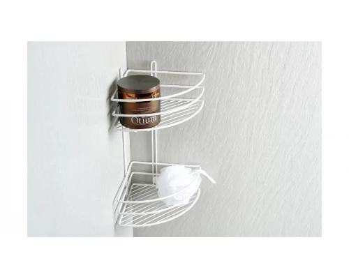 Полка Fixsen угловая двухэтажная белая (FX-710W-2)