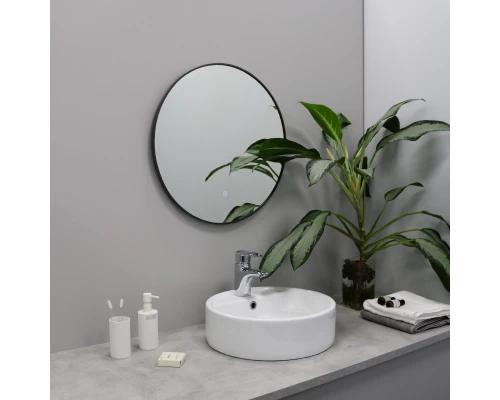 Зеркало FIXSEN с подсветкой LED круглое 60х60 см графит (FX-1060F)