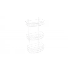 Полка Fixsen овальная трехэтажная белая (FX-720W-3)