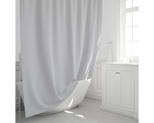 Шторка для ванной серая Fixsen Linum (FX-1535K)
