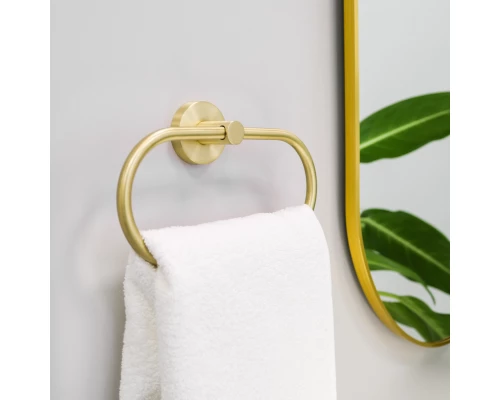 Зеркало FIXSEN с подсветкой LED овальное 50х100 см золото-сатин (FX-3100G)