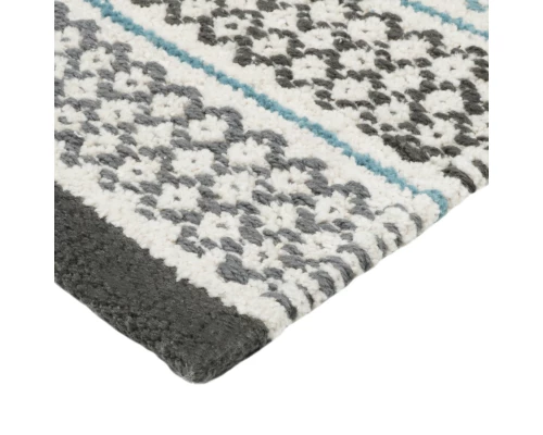 Коврик для ванной 1-ый mix (голубой+графит+белый+серый), 50х80см  (FX-8030Y)