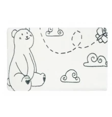 Коврик для ванной Fixsen Teddy Air  белый 50х80см (FX-6001T)