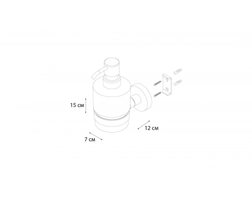 Дозатор жидкого мыла хром Fixsen Comfort Chrome (FX-85012)