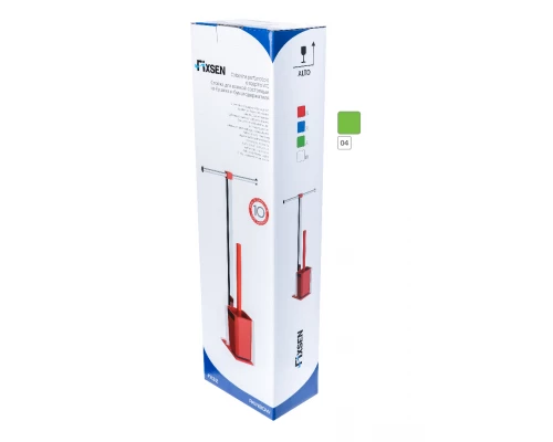 Стойка FIXSEN Rainbow напольная б/д двойной + ерш зеленая (FX-32-04)