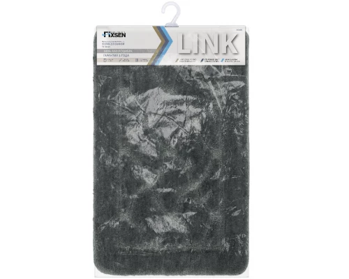 Коврик для ванной Fixsen Link  графит 50х80 см. (FX-5002V)