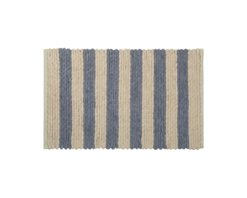 Коврик для ванной 1-ый Fixsen AMBER, mix синий+бежевый, 50х80см (FX-8040W)