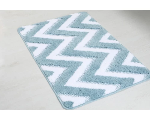 Коврик для ванной Fixsen River  голубой 50х80 см. ( FX-5004С)