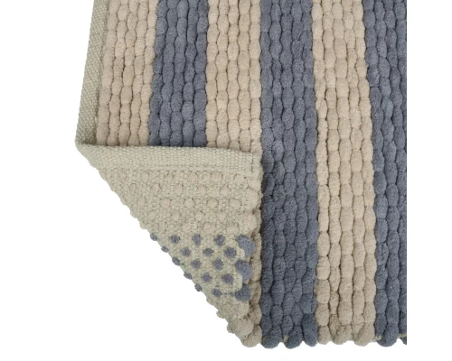 Коврик для ванной 1-ый Fixsen AMBER, mix синий+бежевый, 50х80см (FX-8040W)