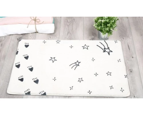 Коврик для ванной Fixsen Teddy Sky  белый 50х80см (FX-6001S)