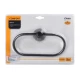 Полотенцедержатель кольцо черный Fixsen Comfort  Black (FX-86011)