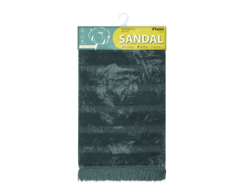 Коврик для ванной 1-ый Fixsen SANDAL, серый, 50х80см (FX-8020K)