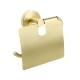 Бумагодержатель с крышкой золото-сатин Fixsen Comfort Gold (FX-87010)