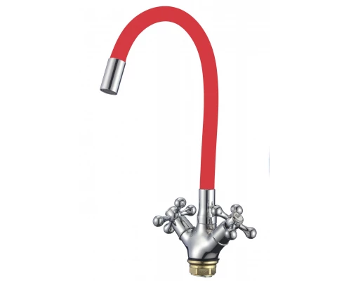 Смеситель для кухонной мойки Fmark с гибким цветным изливом (FM4319-03)