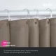 Штора для ванной, 200x180 см, Полиэстер, коричневый, IDDIS (BS03P18i11)