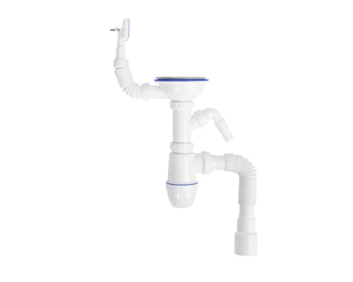 Мойка врезного монтажа с сифоном IDDIS Strit S, нерж. сталь, полир., 585*485 (STR58PDi77S)