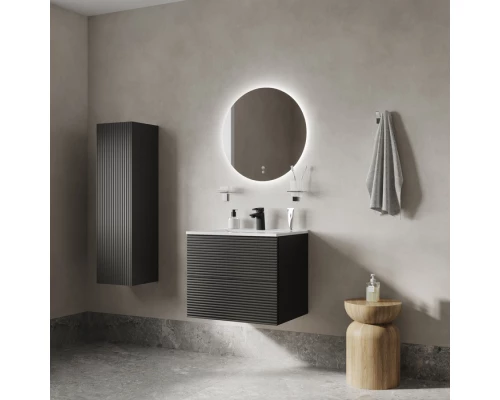 Тумба с умывальником IDDIS Bild подвесная, 60 см, темно-серый (BIL60G0i95K)