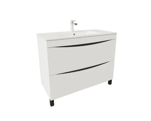 Тумба с раковиной Iddis  Cloud белая,  100 см (CLO10WFi95K)