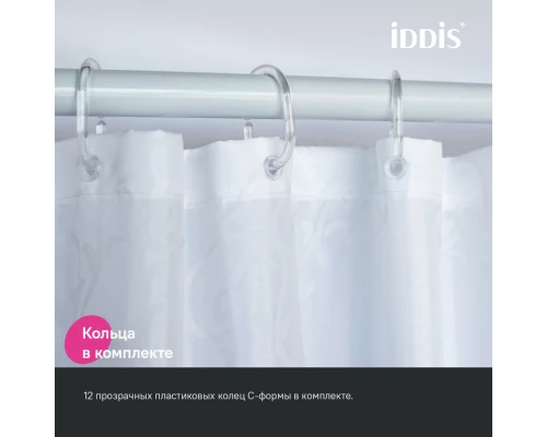 Штора для ванной IDDIS Base 200x240 см, Полиэстер (BD05P24i11)