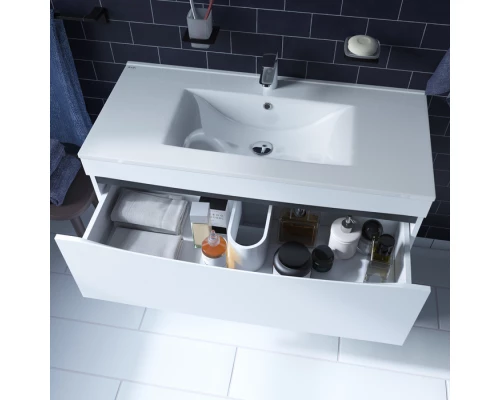 Тумба с раковиной Iddis  Cloud белая,  100 см (CLO10WFi95K)