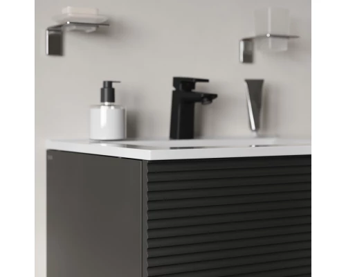 Тумба с умывальником IDDIS Bild подвесная, 60 см, темно-серый (BIL60G0i95K)