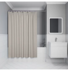 Штора для ванной, 200х180 см, Полиэстер, бежевый, IDDIS (DL02P18i11)