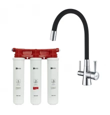 Комплект LEMARK Смеситель LM3075C для кухни  + Фильтр BASIC для очистки воды (LM3075C085)