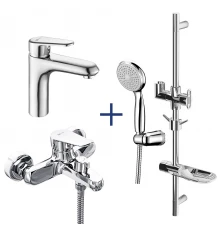 Комплект смесителей Lemark "3 в 1" Point (LM0380C)