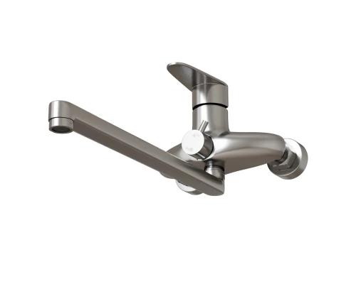 Смеситель для ванны и раковины 35k MIXLINE MLSS36-02 "Steel Kit" нерж. (553234)