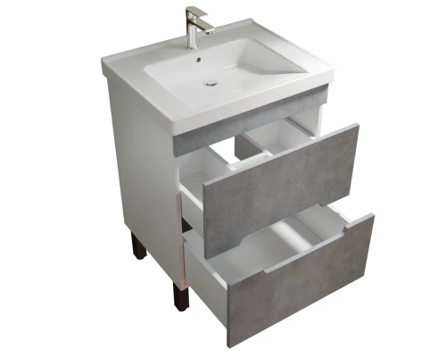 Тумба для ванной MIXLINE "Честер -60" Бетон под ум. Грэйс- 60 (551731)