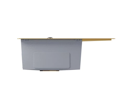 Кухонная мойка 60х50  лев. вып 3 1/2  MIXLINE PRO 20см с сифоном золото (552924)