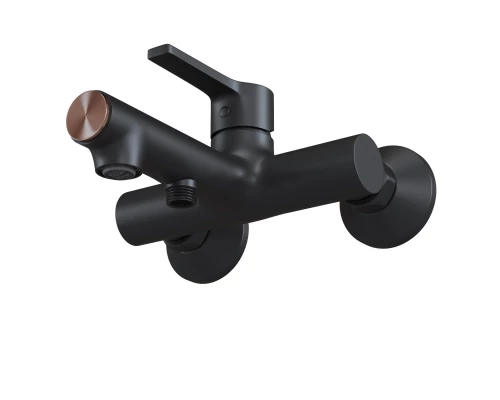 Смеситель для ванны 35k MIXLINE ML23-01 "Round Black" (550748)