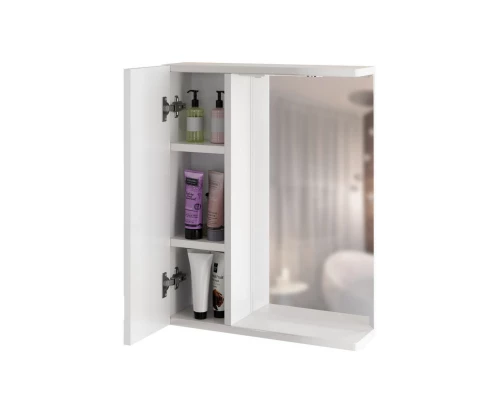 Шкаф навесной MIXLINE "КВАДРО-55" левый с подсветкой (500*700*150) (551700)