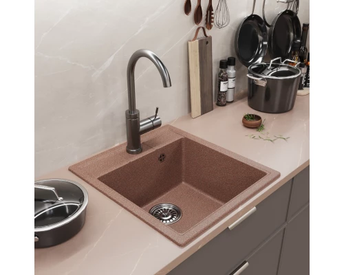 Мойка MIXLINE ML-GM28 терракотовая (307)  450*500*190мм NEW (552095)