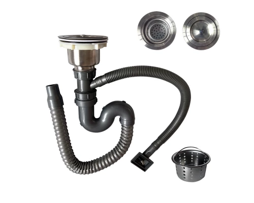 Кухонная мойка 75х46  вып 3 1/2  MIXLINE PRO 21,5см с сиф.ч.граф+доз+смесит+кол+д/р+о/с (552104)