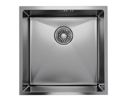 Мойка MIXLINE подстольный монтаж 50х50 (3,0) вып 3 1/2, 20см с сифоном сатин PRO (547227)