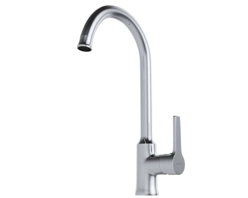 Смеситель для кухни 35k MIXLINE ML22-032 "Round" высокий излив боковая ручка (550746)
