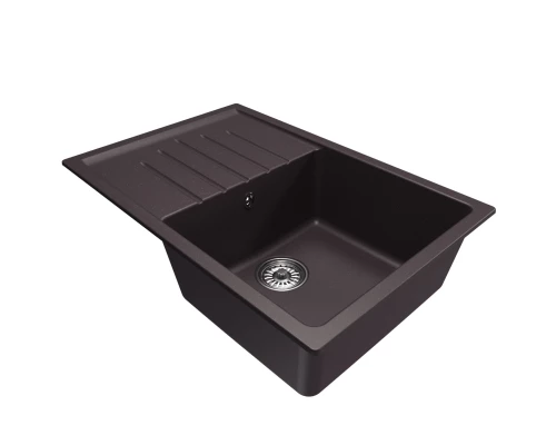 Мойка MIXLINE ML-GM19 с крылом, шоколад, 750*500*200мм NEW (551991)