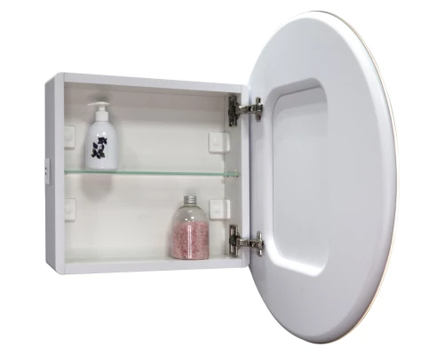 Зеркало-шкаф MIXLINE "Оливия" D700 универсальный, сенсорный выкл., светодиодная подсветка (553157)