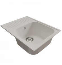 Мойка MIXLINE ML-GM18 с крылом  ультра-белая  (341) 640*490*190мм NEW (551975)