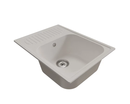 Мойка MIXLINE ML-GM18 с крылом  ультра-белая  (341) 640*490*190мм NEW (551975)